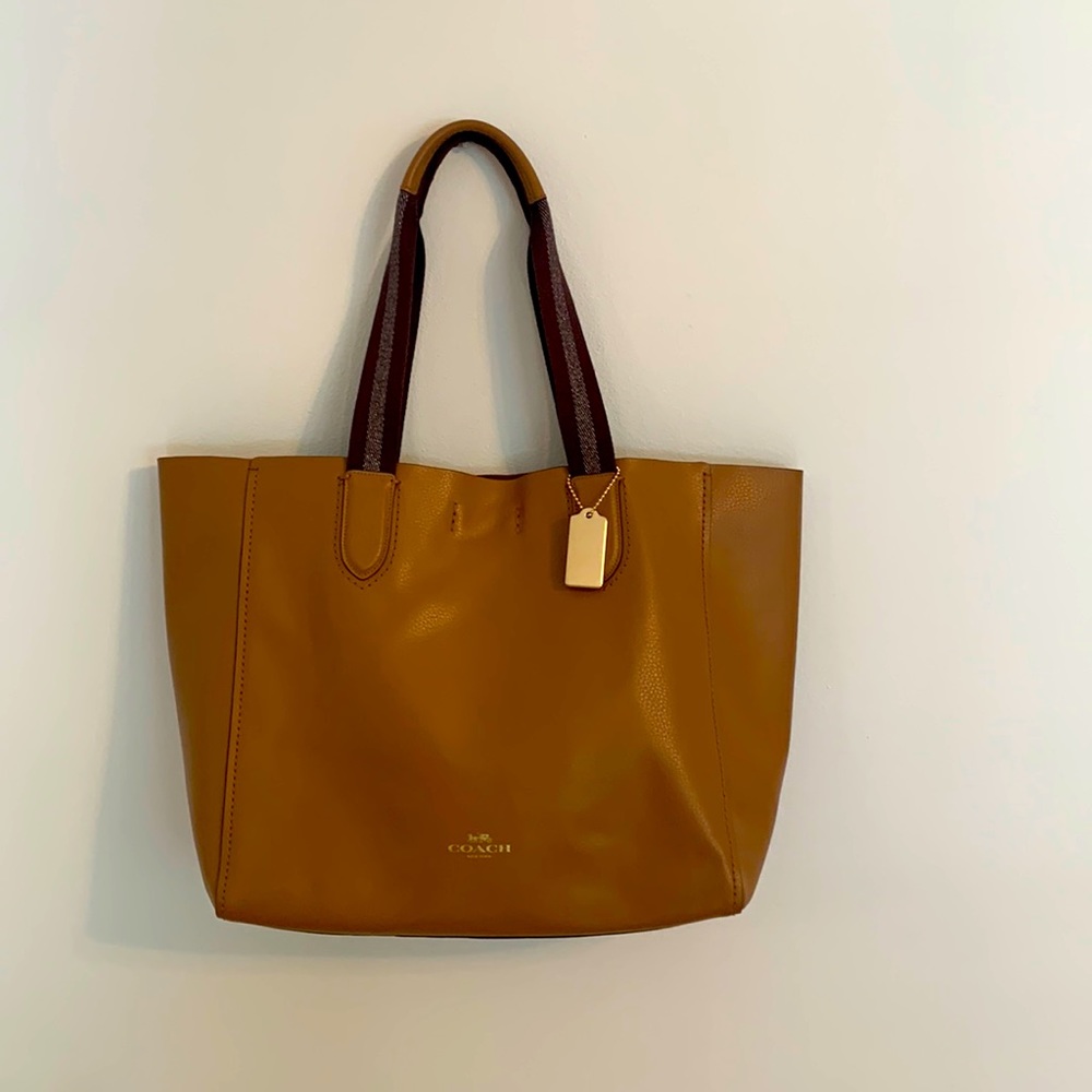 Coach F59818 Large Derby Tote Saddle/Tan Leather